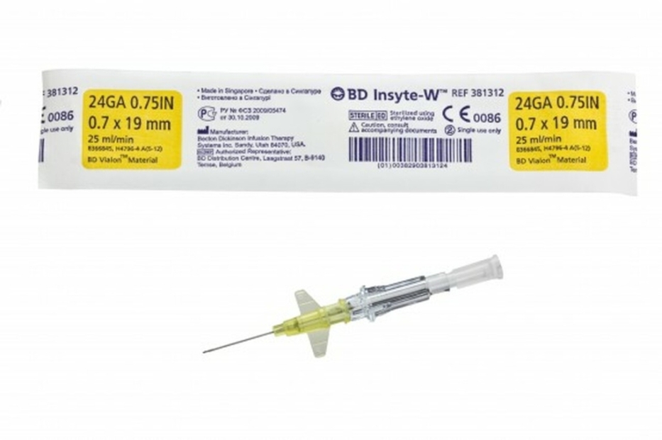 BRANULA 22G 0.9 X 25mm X 1