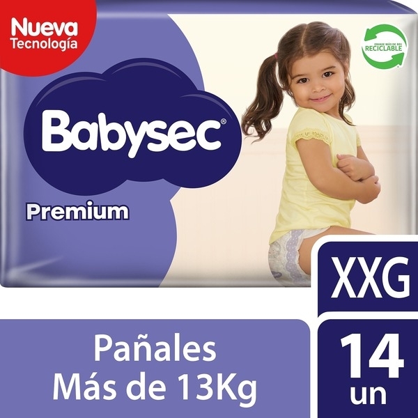 BABYSEC PAÑAL BEBE SUPER PREMIUM XXG X14
