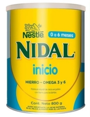 NIDAL INICIO 0 A 6 MESES X 800G