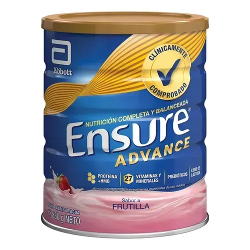 ENSURE ADV FRUTILLA POLVO X 850G