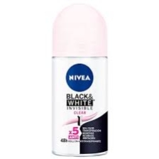 Nivea  Roll-On Black&White Invisible X 50Ml (Dama) | nivea rollon 50ml