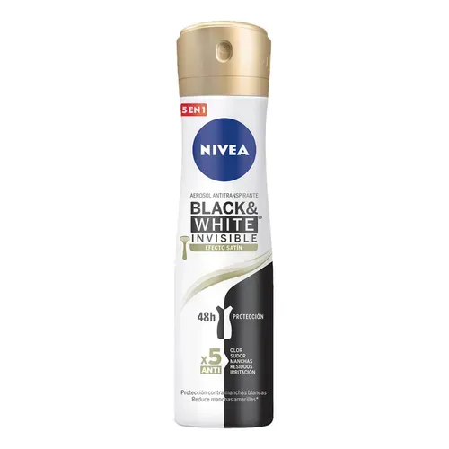 Nivea Deo Sp. Black&White Inv.Efect.Satin X 150Ml (Dama) | nivea spray 150ml