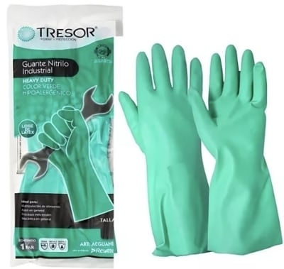 GUANTE NITRILO IND HEAVY DUTY 8-M