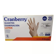 GUANTES  EX. CRANBERRY LATEX TS X 25