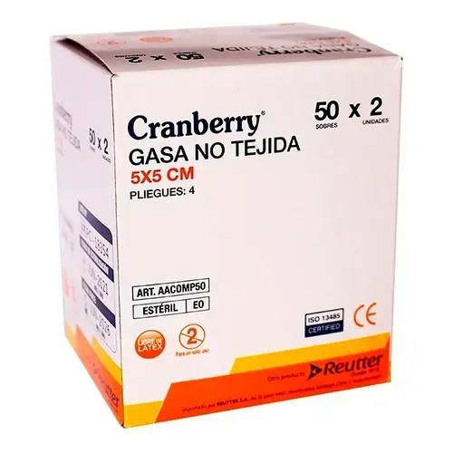 GASA ESTERILIZADA 5X5CM X 2UN CAJA CON 50 UN