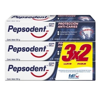 PACK PEPSODENT 12 HORAS PROTECCION 130G 3X2