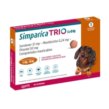 SIMPARICA TRIO 5-10 KG X 1 COMPRIMIDO MASTICABLE