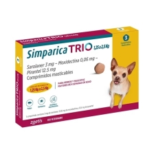 SIMPARICA TRIO PERRO 1.25-2.5 KILOS X 3 COMPRIMIDOS