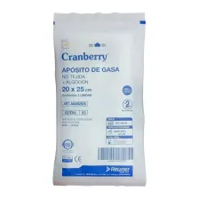 CRANBERRY APOSITO GASA NO TEJIDA ALGODON 20X25 CM