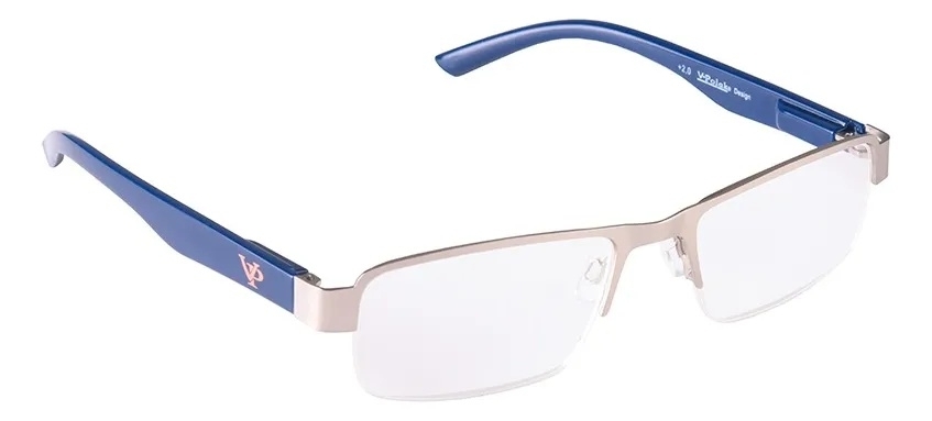 LENTES DE LECTURA V-POLAK +3.0 AZUL/SILVER VP1904