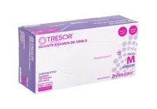 GUANTES DE VINILO AMBIDIESTRO TALLA M SIN POLVO X 100 UNIDADES