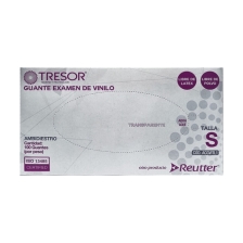 GUANTES DE VINILO AMBIDIESTRO TALLA S X 100 UNIDADES