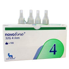 NOVOFINE AGUJAS PLUS 32G X4 mm 