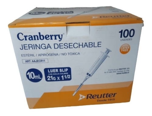 Jeringa Desechable 10Ml X1Unid. | jeringa 10ml 1un