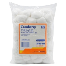 Cranberry Torulas De Algodon  1 G X100U | cranberry torulas 1g