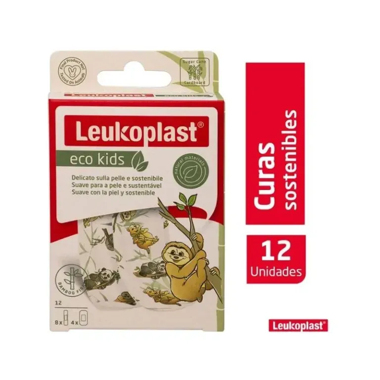 PARCHE CURITA ECO KIDS LEUKOPLAST X 12 UNIDADES