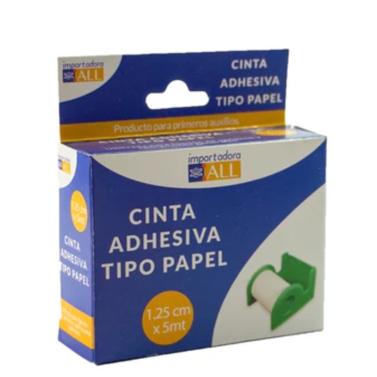 Tela Adh.Tipo Papel Blanca 1.25Cm X 5Mt | tela papel 1.25cm