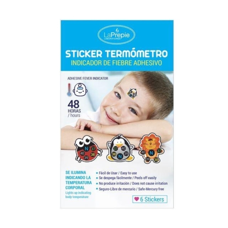 Termometro Sticker Niños X6 | termómetro sticker 6un
