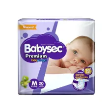 BABYSEC PAÑAL BEBE PREMIUM M X20