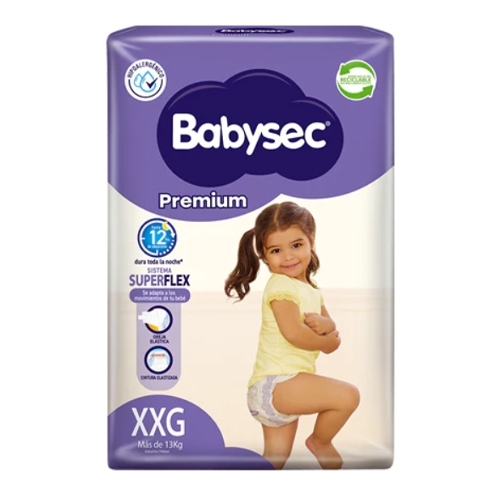 Babysec Pañal Bebe Premium Xxg X14 | babysec premium
