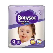 BABYSEC PAÑAL BEBE PREMIUM G X18