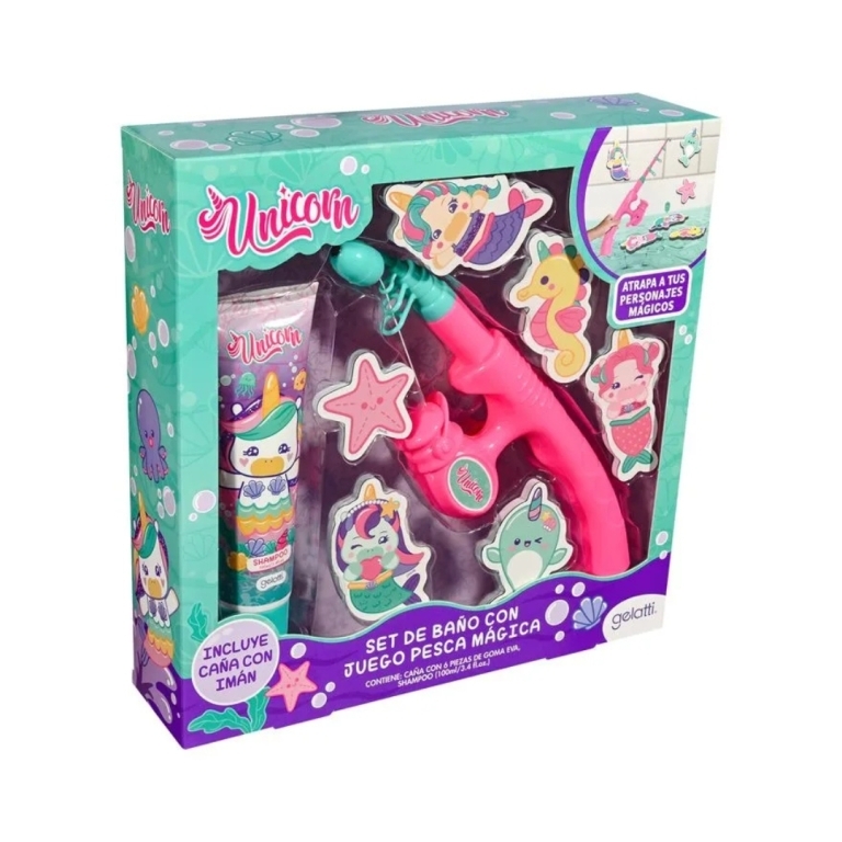 Gelatti Unicornio Jueg.Pesc+Sh100 | gelatti unicornio set