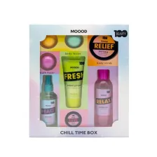 BEAUTY 100 ESTUCHE PARA RELAJAR (GEL DUCHA/LOCION/EXFOLIANTE/BOMBA)