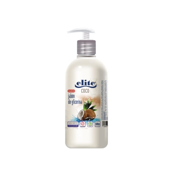 Jabon Coco Con Valvula X 1Lt Elite | jabón coco 1lt