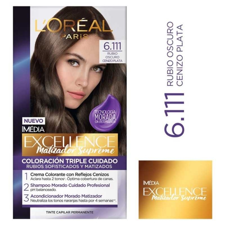 Excellence N6.111 Rubio Oscuro Cenizo Plata | excellence n6.111 plata