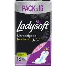 LADYSOFT TOA HIG NOCT ULTRADELGADA TELA SUAVE C/ALAS X16