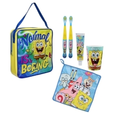 GELATTI BOB ESPONJA KIT CON CEPILLO (2UND) /TOALLA/VASO/CREMA DENTAL 50G