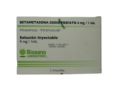 BETAMETASONA 4MG/ML X5 AMPOLLAS