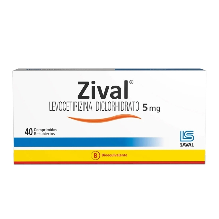 Zival 5 Mg X 40 Comprimidos Recubiertos | zival 40com