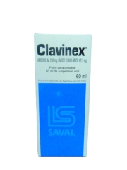 CLAVINEX 250 MG / 5 ML X 60 ML SUSPENSION ORAL