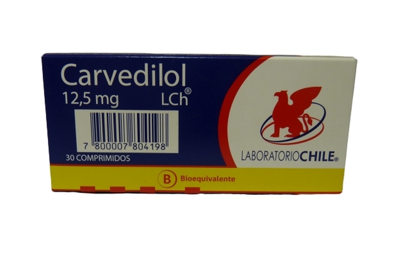CARVEDILOL 12.5MG X30 COMPRIMIDOS