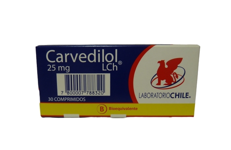 CARVEDILOL 25MG X30 COMPRIMIDOS
