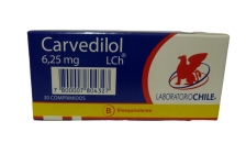 CARVEDILOL 6.25MG X30 COMPRIMIDOS