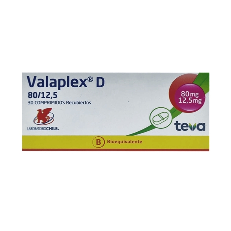 VALAPLEX D 80 12.5MG X30 COMPRIMIDOS