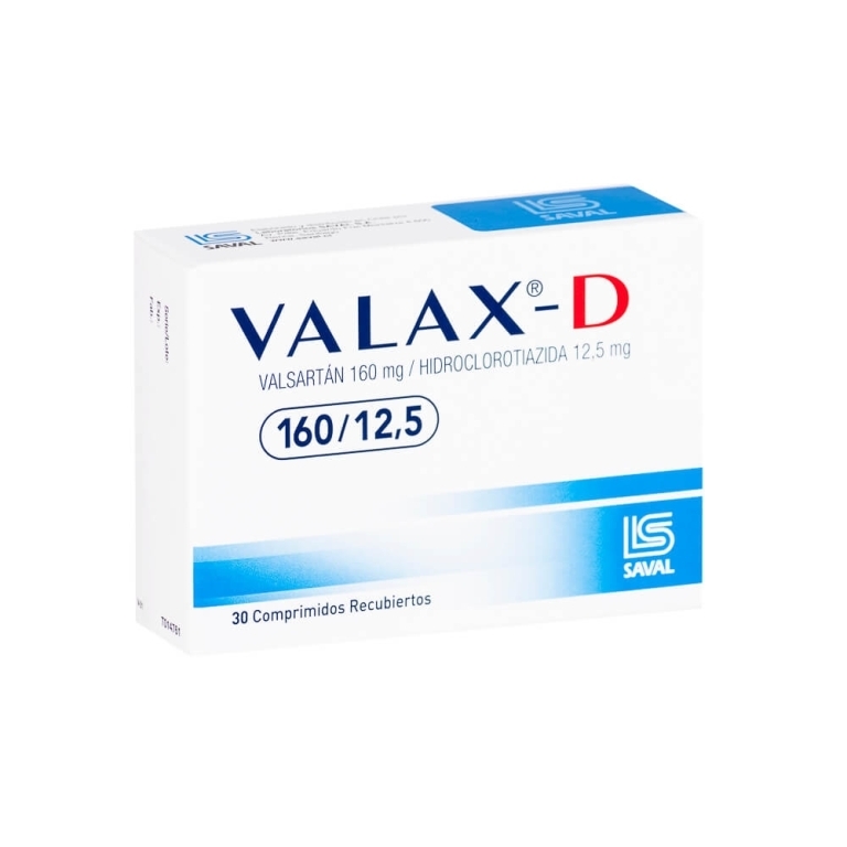 VALAX D 160MG 12.5MG X30 COMPRIMIDOS RECUBIERTOS