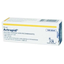 CENABAST ACTRAPID HM 100UI/ML 10ML X1 FRASCO AMPOLLA
