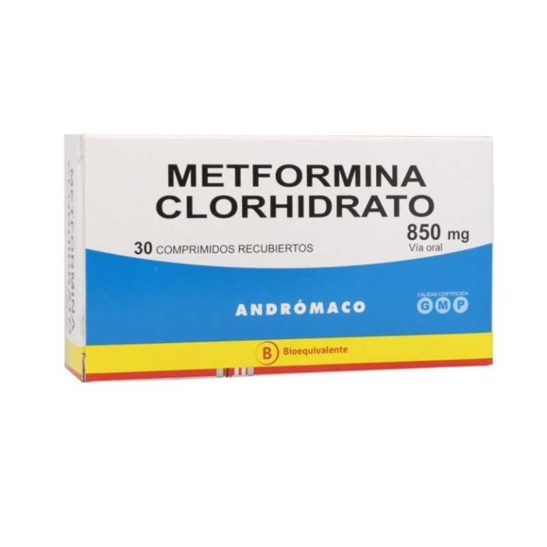 Metformina 850Mg X30Com. Recubiertos | metformina 850mg