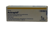 ACTRAPID HM 100 U.I. / ML 10 ML X 1 FRASCO AMPOLLA 
