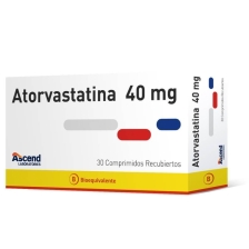 ATORVASTATINA 40 MG X 30 COMPRIMIDOS