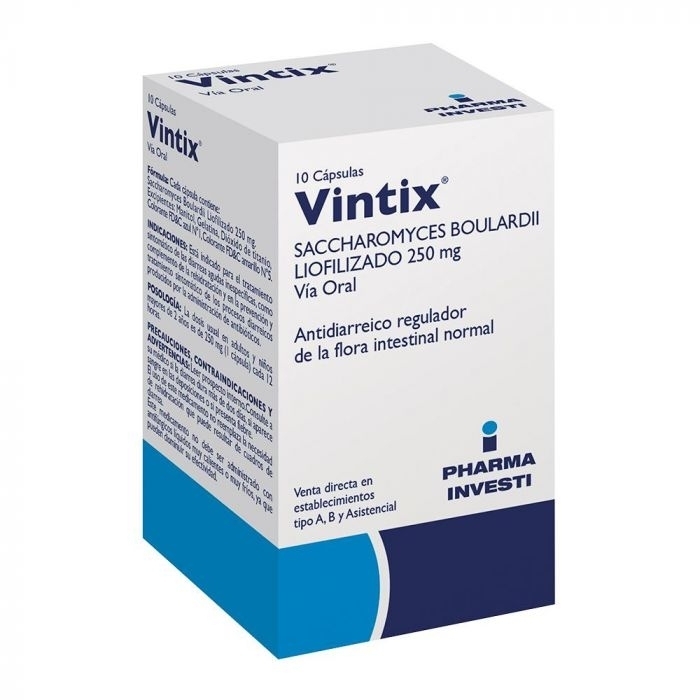 VINTIX 250 MG X10 CAPSULAS