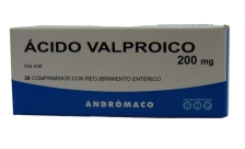 ACIDO VALPROICO 200 MG X 30 COMPRIMIDOS
