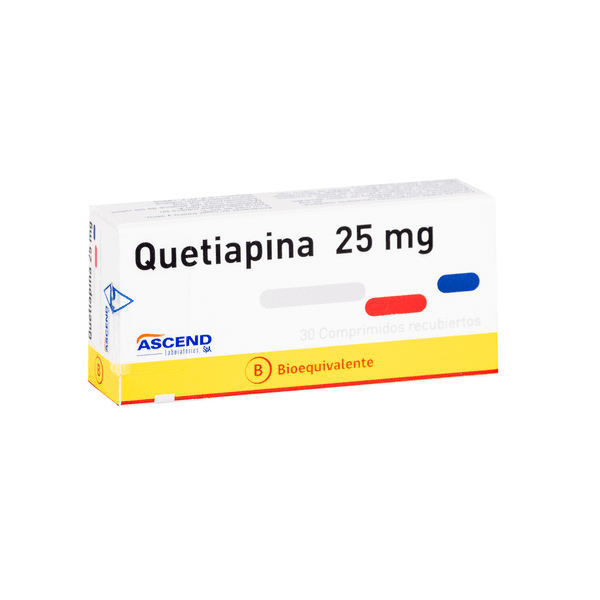 QUETIAPINA 25 MG X 30 COMPRIMIDOS RECUBIERTOS
