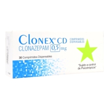 CLONEX CD 0.5MG X30 COMPRIMIDOS