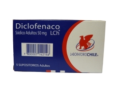 DICLOFENACO 50MG SUPOS X5 SUPOSITORIOS