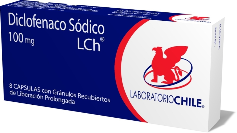 DICLOFENACO RET 100MG X8 CAPSULAS