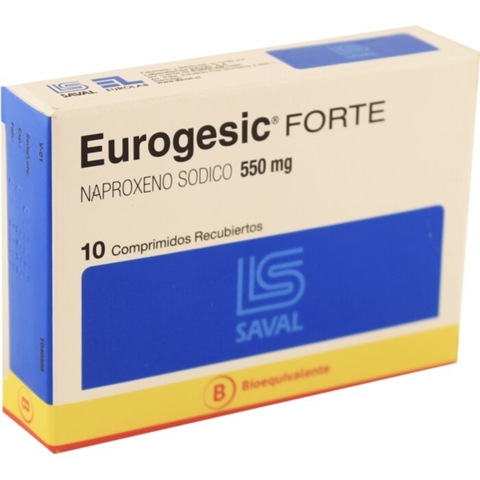 EUROGESIC FORTE 550MG X10 COMPRIMIDOS